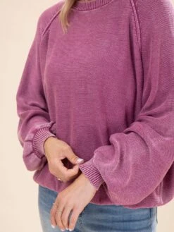 Mineral Washed Knit Sweater | S - L -Discount Divas Shop 00064f218fd88beed689c0f4c8e733d3