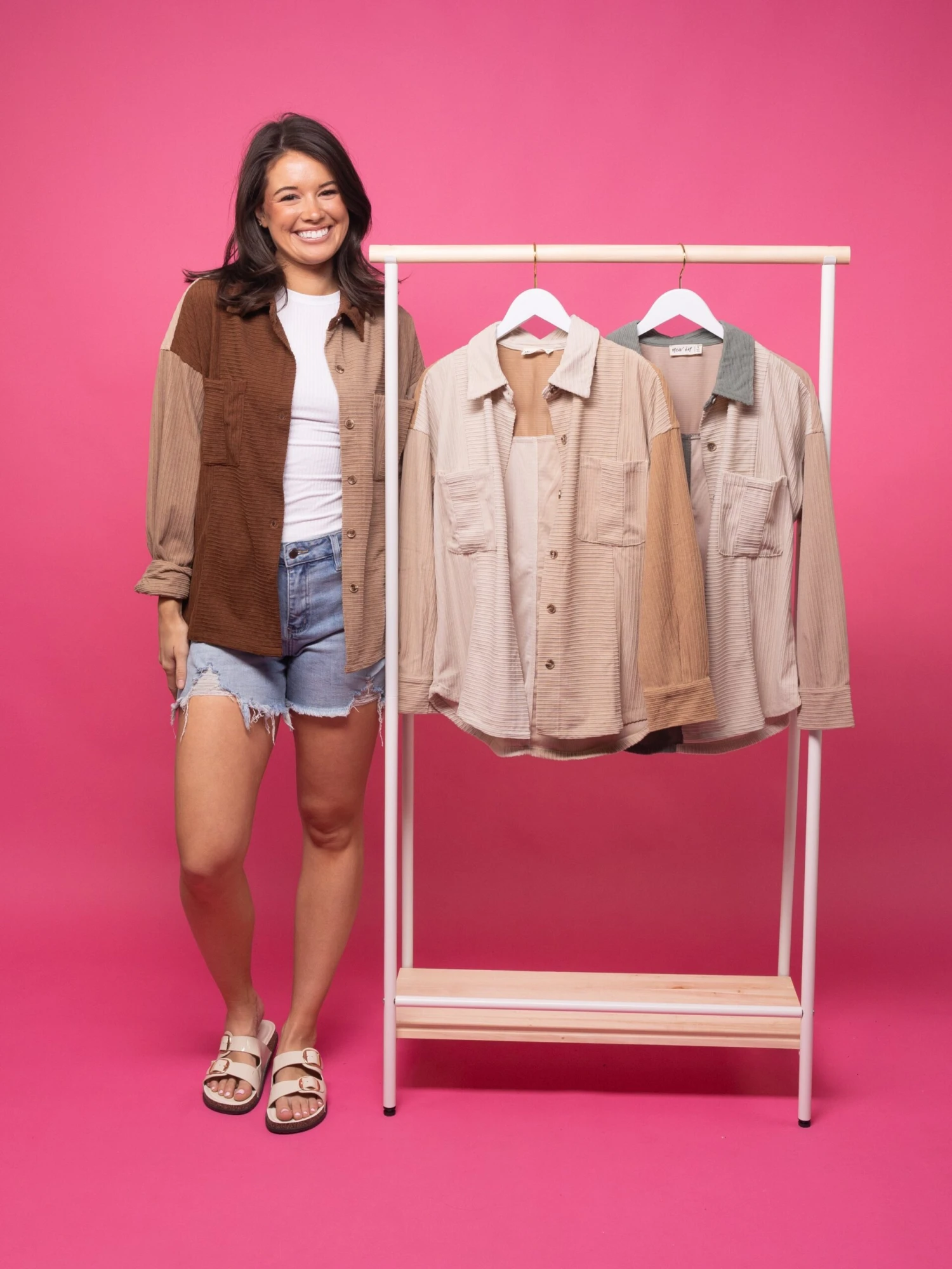 Colorblock Corduroy Shacket | S-L 1 Colorblock Corduroy Shacket | S-L