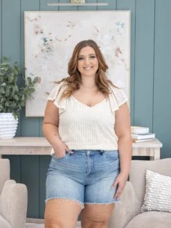 Mica Denim High Rise Frayed Hem Shorts | S-3X 8 Mica Denim High Rise Frayed Hem Shorts | S-3X -Discount Divas Shop 008619d8931bac873fe6c251fbb1b852