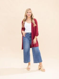 Dear Scarlett Wrinkle Free 3/4 Sleeve Open Front Cardigan | S-3X -Discount Divas Shop 009b7f560576eb563f0706554636d0b3