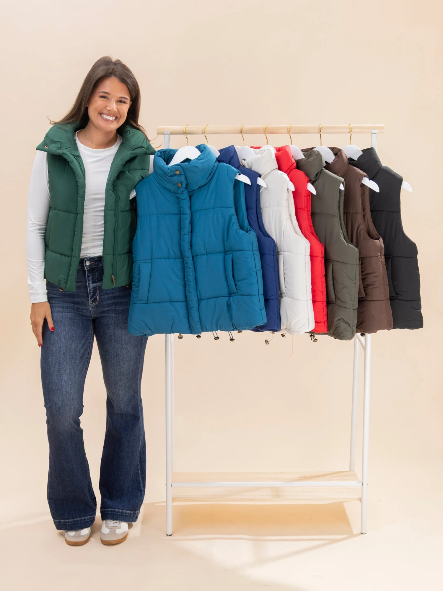 Zenana High Neck Puffer Vest | S-L 3 Zenana High Neck Puffer Vest | S-L - Image 3