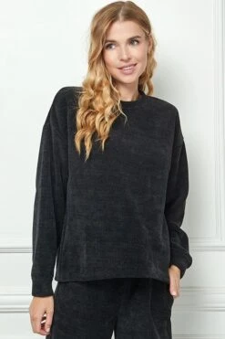 Chenille Long Sleeve Top | S - 3XL See And Be Seen