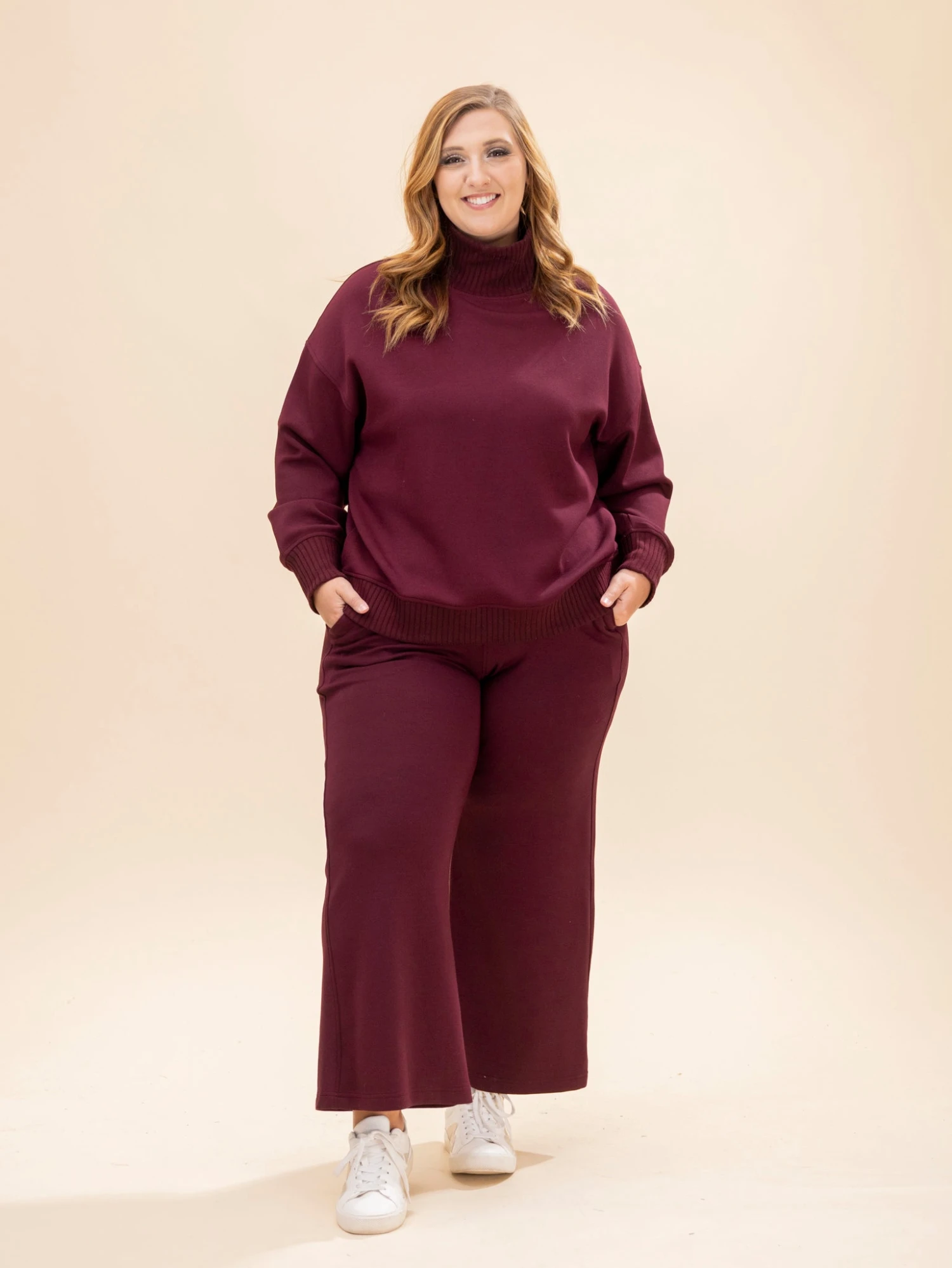 Modal Scuba Ribbed Mock Neck Pullover | S-L Pair W/ Sku64654 9 Modal Scuba Ribbed Mock Neck Pullover | S-L Pair W/ Sku64654 - Image 9