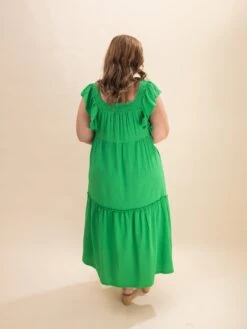 Ruffled Flutter Sleeve Square Neck Textured Tiered Midi Dress | S-XL 7 Ruffled Flutter Sleeve Square Neck Textured Tiered Midi Dress | S-XL -Discount Divas Shop 013c47505b96b0ed837b2c6ef0a7f52e