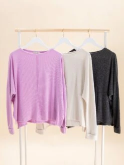 Zenana Luxe HacciRibbed Center Seam Dolman Sleeve Top -Discount Divas Shop 0319a5452299051e3dbee1d86c5d0035