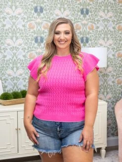 Cable Knitted Flutter Sleeve Ribbed Round Neck Sweater | S-L 9 Cable Knitted Flutter Sleeve Ribbed Round Neck Sweater | S-L -Discount Divas Shop 0319fbf36c5a08f6ca4c1dfe2c4cc645