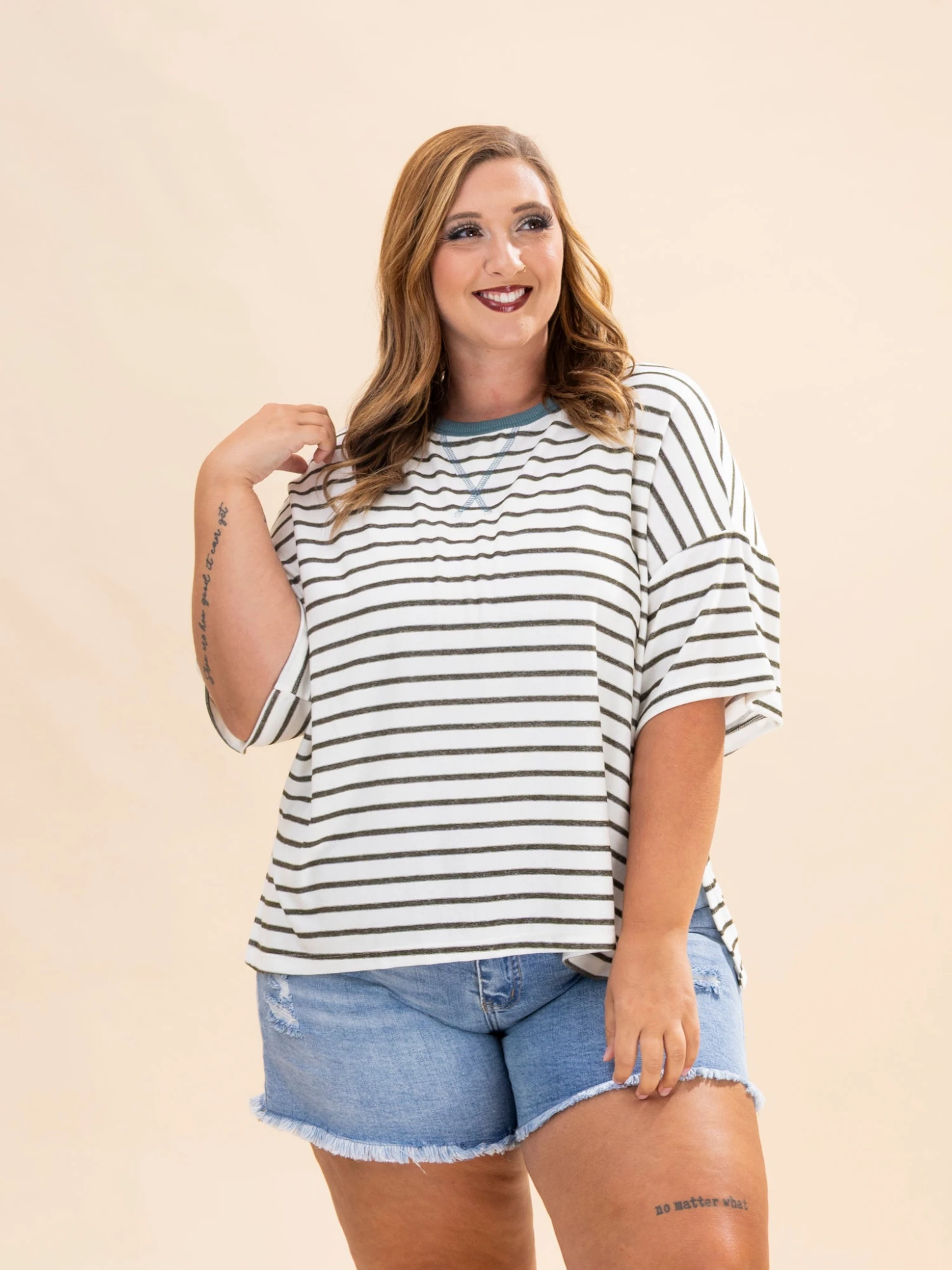Striped Relaxed Fit Pullover Top | S-XL 6 Striped Relaxed Fit Pullover Top | S-XL - Image 6