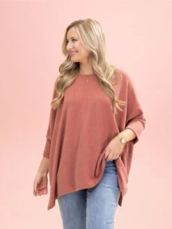 Raised Rib Easy-Fit Dolman 3/4 Sleeve Top By DD Design | Reg - Plus -Discount Divas Shop 03ba61dbbf2d14b694f74eb20af592c9