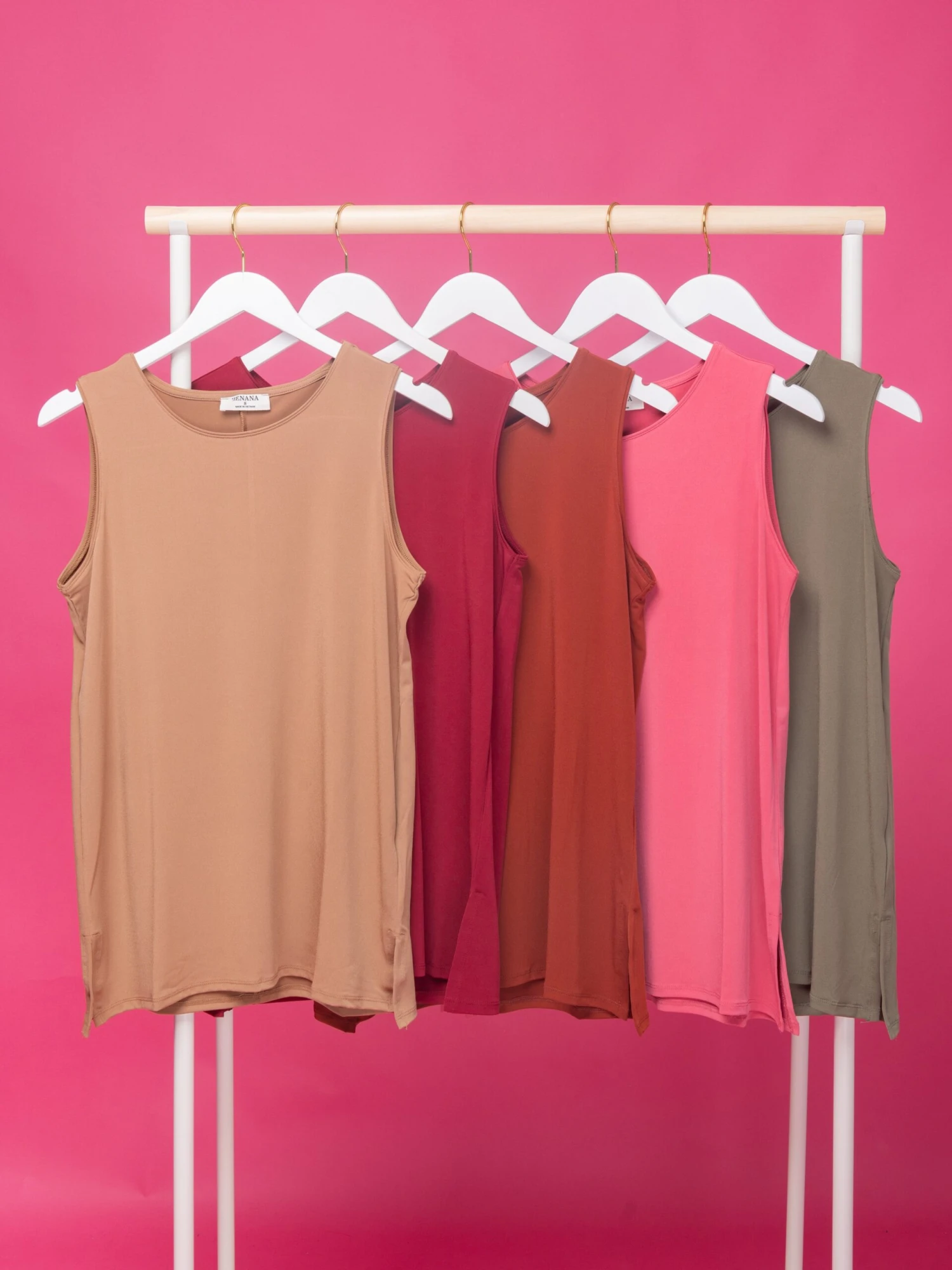 Zenana Sleeveless Side Slit Top | S-3X 1 Zenana Sleeveless Side Slit Top | S-3X