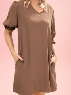 Smocked Sleeves V Neck Airflow Dress By DD Design | S-3XL 37 Smocked Sleeves V Neck Airflow Dress By DD Design | S-3XL -Discount Divas Shop 055e141583d12672f7fef2d1463699d2