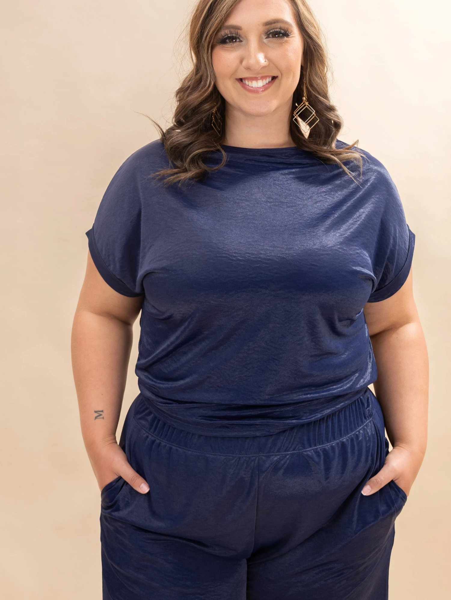 Charlotte Avery Cuffed Woven Top | S-L Pair W/ Sku60511 6 Charlotte Avery Cuffed Woven Top | S-L Pair W/ Sku60511 - Image 6