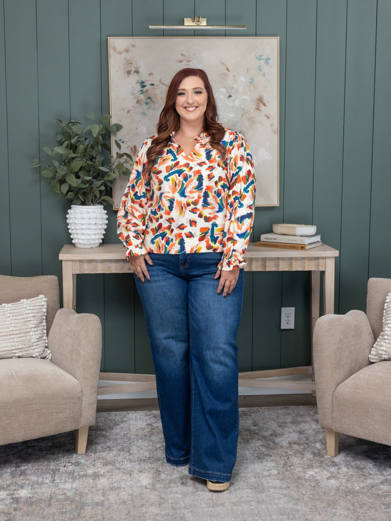 Printed Long Poet Sleeves Top | S - XL 4 Printed Long Poet Sleeves Top | S - XL - Image 4