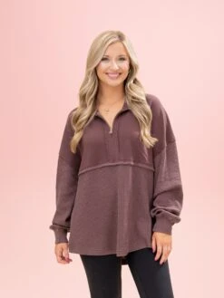 Quarter Zip Pullover By DD Design | S - 2XL -Discount Divas Shop 08618a33ef69d51acefc9d2b92f8dfd2