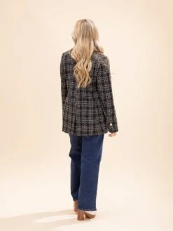 Double Breasted Tweed Jacket | S-L -Discount Divas Shop 08a832b7aef01cd74d9bfba3f76947ad