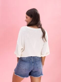 Diva Denim High Rise High Low Fray Hem Short | XS - 3X -Discount Divas Shop 09f00ceb3e50d78e0590d5c81a4c62ef