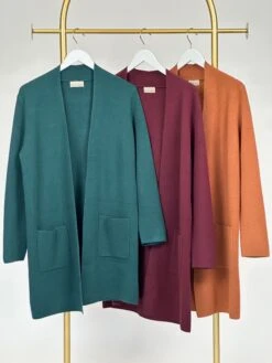 Be Cool The Oaklyn Open Front Long Sleeve Cardigan W/ Pockets | S/M - M/L