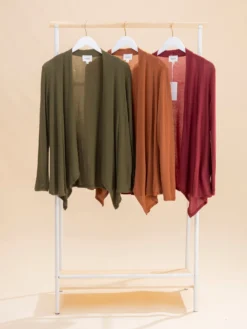 Andree Open Front Long Sleeve Cardigan | S-3X