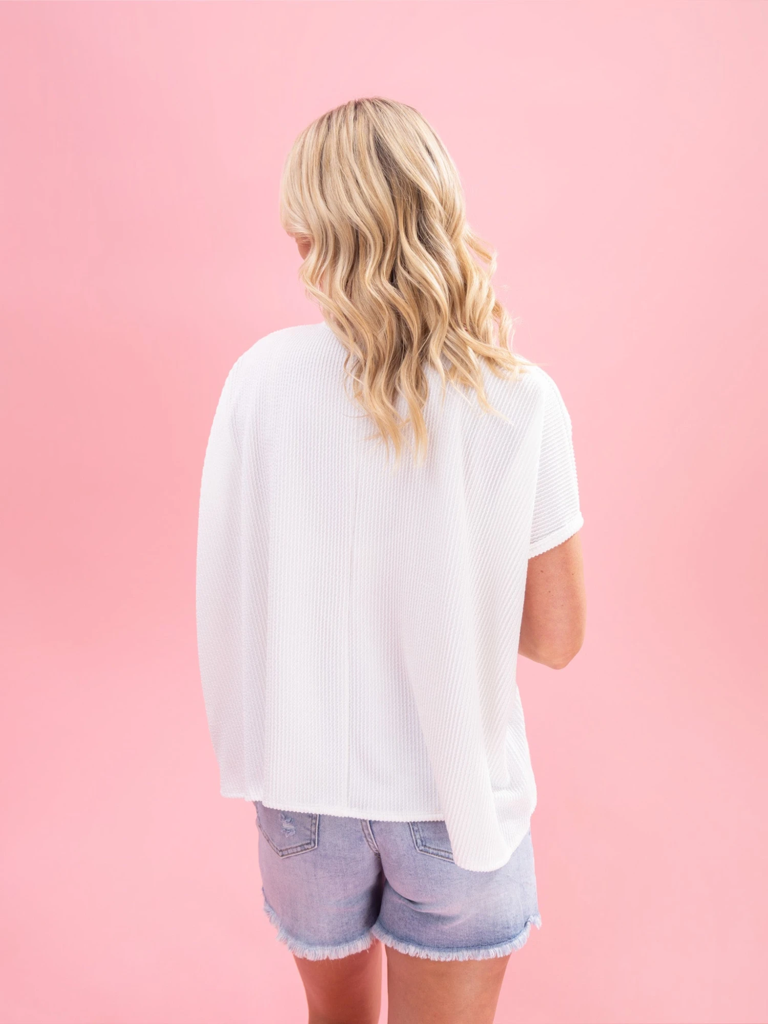 Raised Rib Short Sleeve Top By DD Design | S/M-2X/3X 10 Raised Rib Short Sleeve Top By DD Design | S/M-2X/3X - Image 10