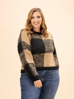 Plaid Knit Pattern Crewneck Pullover Sweater | S-L 13 Plaid Knit Pattern Crewneck Pullover Sweater | S-L -Discount Divas Shop 0e8282e934a63bb5c1d01cd4db33362c