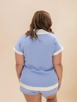 Short Sleeve Modal Scuba Half Zip Top | S-3XL Pair W/ Sku62407 10 Short Sleeve Modal Scuba Half Zip Top | S-3XL Pair W/ Sku62407 -Discount Divas Shop 0ea5ae44b5887996a994ab222b2ee4d7