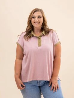 Short Sleeve Collard Top | S-L -Discount Divas Shop 0eacf34aa8e03f2fcc5f94e6675cbdca