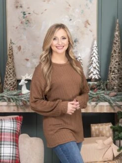 Long Sleeve Solid Ribbed Top | S-3X -Discount Divas Shop 0ebc1b3f465a84617875f3da2156a461