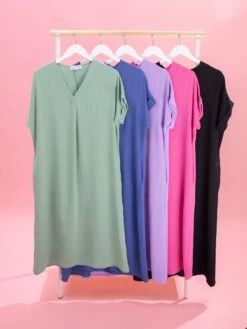 Airflow V-Neck Midi Dress By DD Design | S - 3XL -Discount Divas Shop 10b499bc2d556c899f8719d9c1408dd8