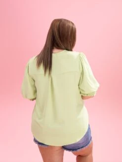 Airflow V Neck Top With Smocked Puff Sleeves By DD Design | S-3XL 24 Airflow V Neck Top With Smocked Puff Sleeves By DD Design | S-3XL -Discount Divas Shop 10b7afacae7b02f95f9fdf0917bc5773