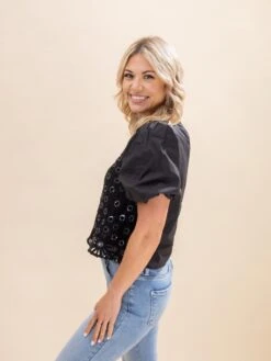 Sequin Crochet Bodice Woven Blouse | S-XL 12 Sequin Crochet Bodice Woven Blouse | S-XL -Discount Divas Shop 10cec6964c02b1e5b25d29b291239ad4