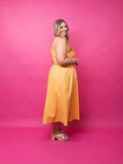 Smocked Sleeveless Midi Dress | S - XL -Discount Divas Shop 11b7b114daddd171f166eb89c31fecb7