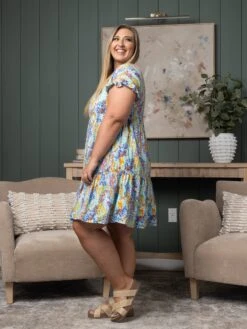 Print Ruffle Sleeve Babydoll Dress | S - 3X -Discount Divas Shop 11e6c1454b6e5b9adde36cc19bcdab66