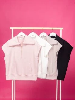 Short Sleeve Quarter Zip Top | S - 3XL Set W/ Sku53648