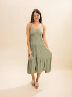 Zenana Woven Tiered Cami Midi Dress | S - L *Final Sale* -Discount Divas Shop 122a5fd2395d50c7cae4c05ac95d62cf