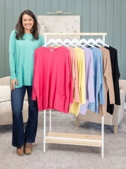 Tea N Rose "Perfect Knit" Oversized 2 Pocket Sweater | S/M - L/XL 27 Tea N Rose "Perfect Knit" Oversized 2 Pocket Sweater | S/M - L/XL -Discount Divas Shop 1290cb52a008cab5441b6e274a46e7fb