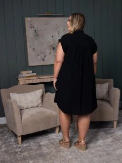 Collared Shirt Dress | S - 3X -Discount Divas Shop 12ae56a78c4439c57557457b0d0df89d