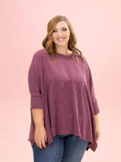 Raised Rib Easy-Fit Dolman 3/4 Sleeve Top By DD Design | Reg - Plus -Discount Divas Shop 12ced987f736ee196b2b3f830a260cbf