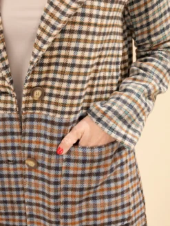 Mixed Plaid Color Block Coat | S-L Western -Discount Divas Shop 1315fb0e5ea35a6c3da8889b3d23a67c
