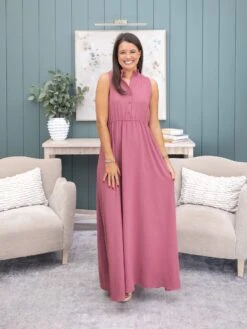Airflow Sleeveless Ruffle Neck Maxi Dress By DD Design | S-3X -Discount Divas Shop 134dd8afca15d096caeabeb8b9809747