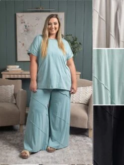 Washed Short Sleeve Tee | S - 3XL Set W/ Sku52876