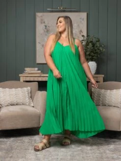 Pleated Maxi Dress | S-L -Discount Divas Shop 13c419731148f8099da3d58a092f0c96