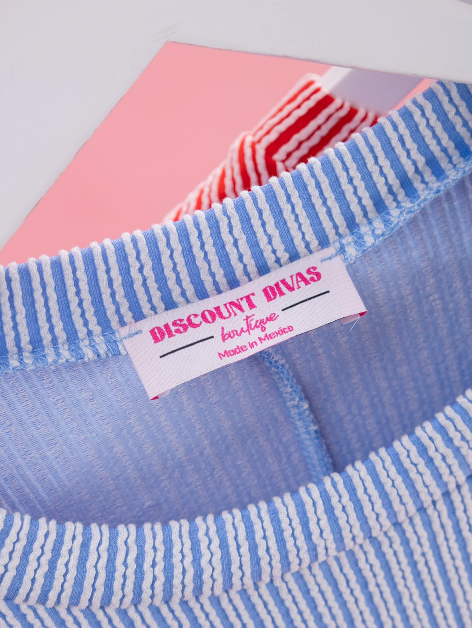 White Stripe Easy Fit 3/4 Sleeve Top By DD Design | Reg-Plus 17 White Stripe Easy Fit 3/4 Sleeve Top By DD Design | Reg-Plus - Image 17