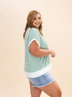 Raised Rib Short Sleeve Top | S-3XL 10 Raised Rib Short Sleeve Top | S-3XL -Discount Divas Shop 1570e58b64861183f315f09a2dcccfc5