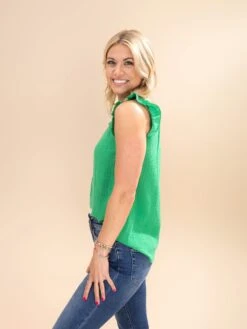 Solid Ruffle Mock Neck Flutter Sleeve Blouse | S-3XL 8 Solid Ruffle Mock Neck Flutter Sleeve Blouse | S-3XL -Discount Divas Shop 1618a23a4994f6a39dd6a9c181fa25a8