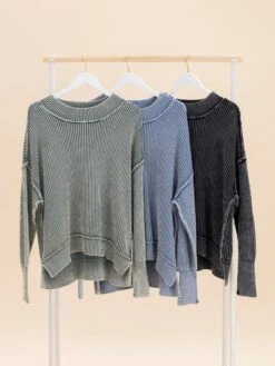 Zenana Washed Side Slit Oversized Sweater | S/M-L/XL 17 Zenana Washed Side Slit Oversized Sweater | S/M-L/XL -Discount Divas Shop 168fc36152079a7cc5b80d06ad145c7b