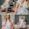 Print Ruffle Sleeve Babydoll Dress | S - 3X