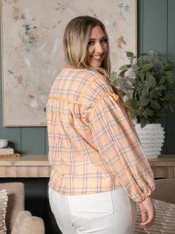 Long Sleeve Plaid Top | S-L -Discount Divas Shop 16f162db7eb52266c01c595bd0d58600