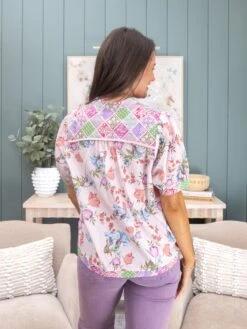 Floral Print Bubble Sleeve Top | S-L -Discount Divas Shop 18583303551b8ec609673fd02e3cd1f7