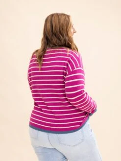 STACCATO Oversized Striped Pullover Sweater | S-XL -Discount Divas Shop 18cb3014c084295b05a1f91fb7ca52fa