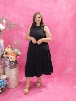Sleeveless Tiered Dress | S - 3X -Discount Divas Shop 18d47a4d3f83d827e2ef65122d8af79f