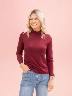 Long Sleeve Mock Neck Essential Top By DD Design | S-3XL -Discount Divas Shop 1913da8f45043c6ead2ee9dd495de972